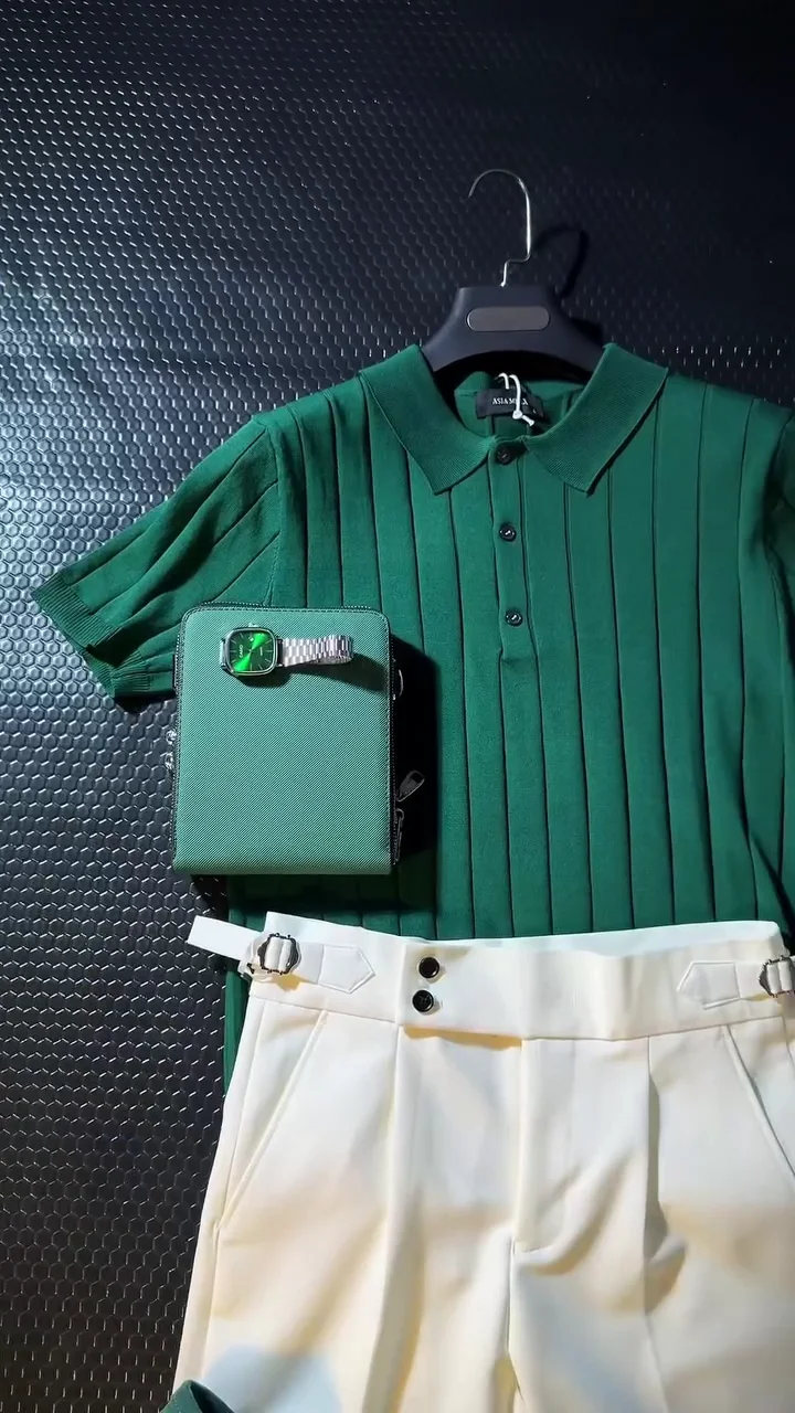 Green Polo Smart Casual Outfit